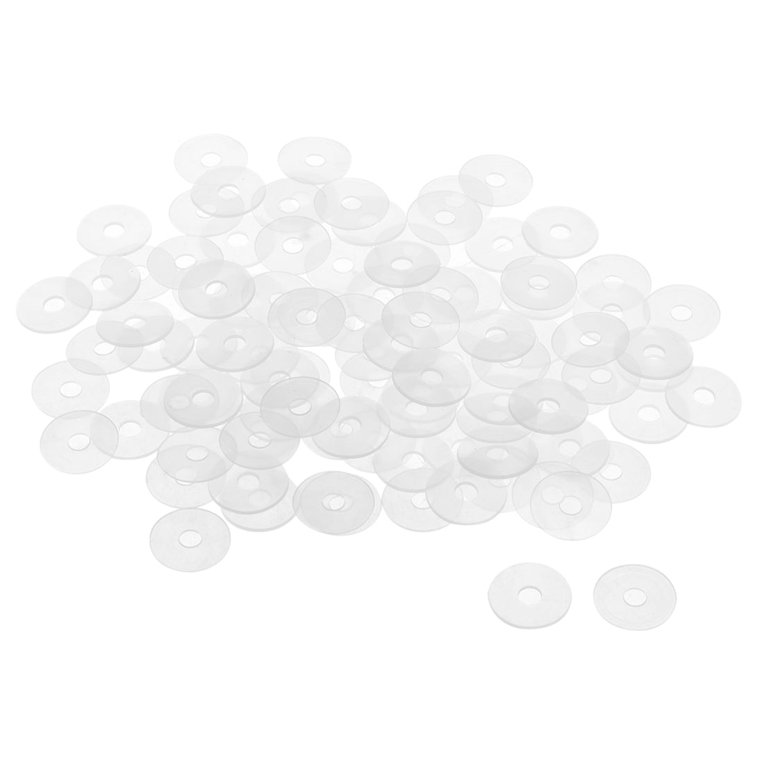 Harfington White Nylon Flat Washers for Screws Bolts 200PCS