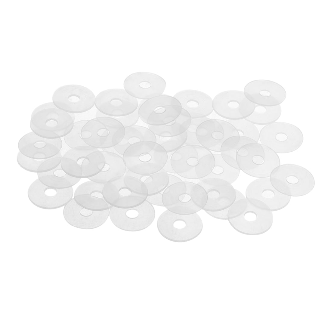 Harfington White Nylon Flat Washers for Screws Bolts 50PCS