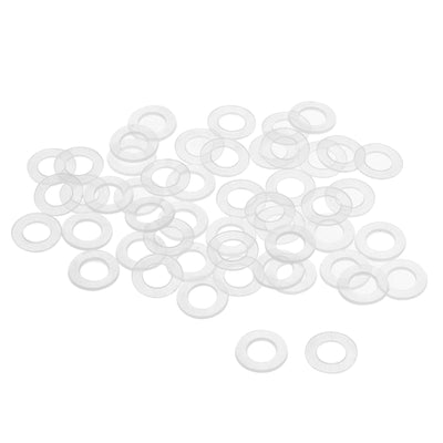 Harfington White Nylon Flat Washers for Screws Bolts 50PCS