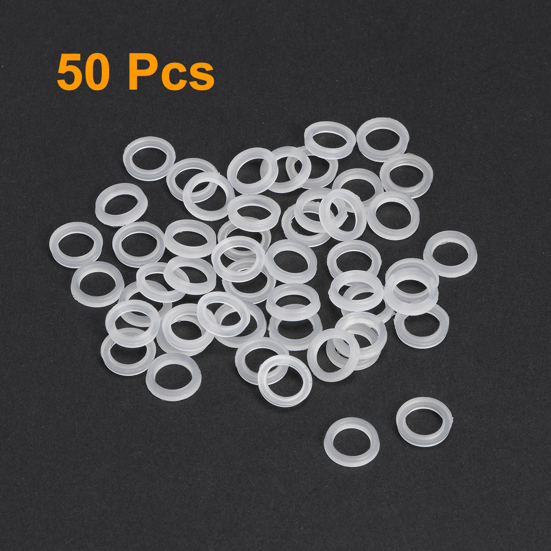 Harfington White Nylon Flat Washers for Screws Bolts 50PCS