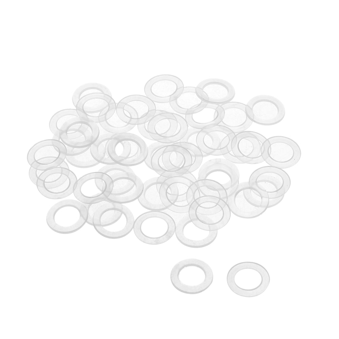 Harfington White Nylon Flat Washers for Screws Bolts 50PCS