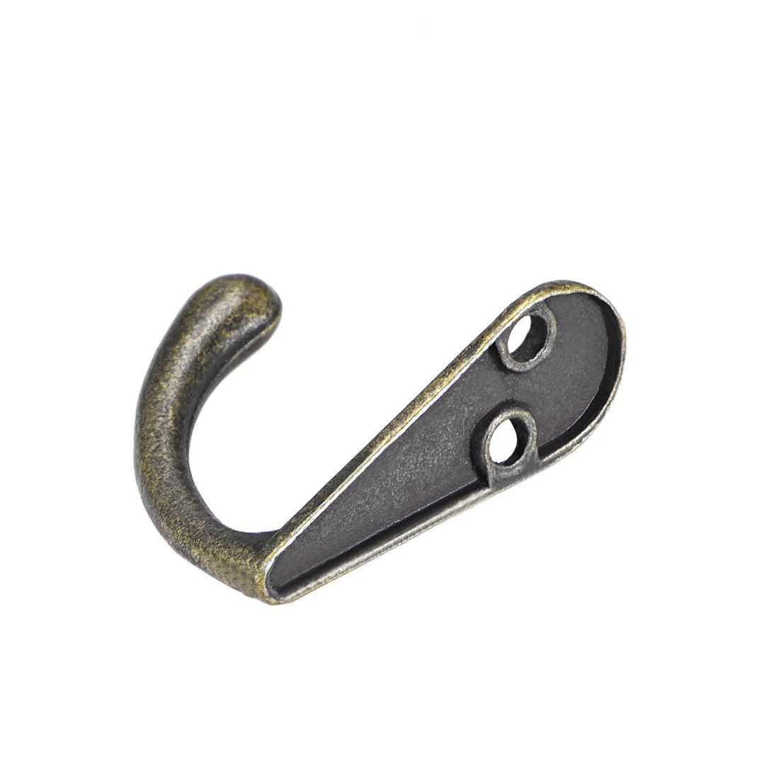 Harfington 16Pcs Wall Mounted Hook Robe Hooks Retro Style Single Clothes Hanger, Zinc Alloy, Bronze Tone