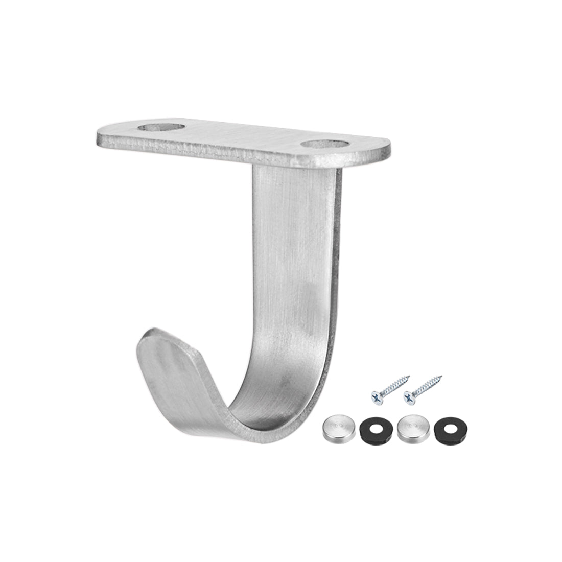 Harfington 15 Pcs Wall Mounted Hook Robe Hooks Single Coat Hanger With Screws, Stainless Steel