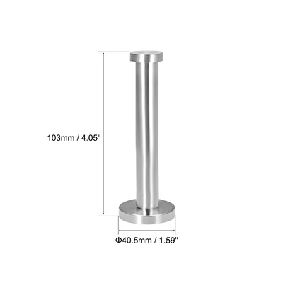 Harfington 12Pcs Wall Mounted Hook Robe Hooks Single Towel Hanger With Screws, Stainless Steel, (3.82Inch, Silver)