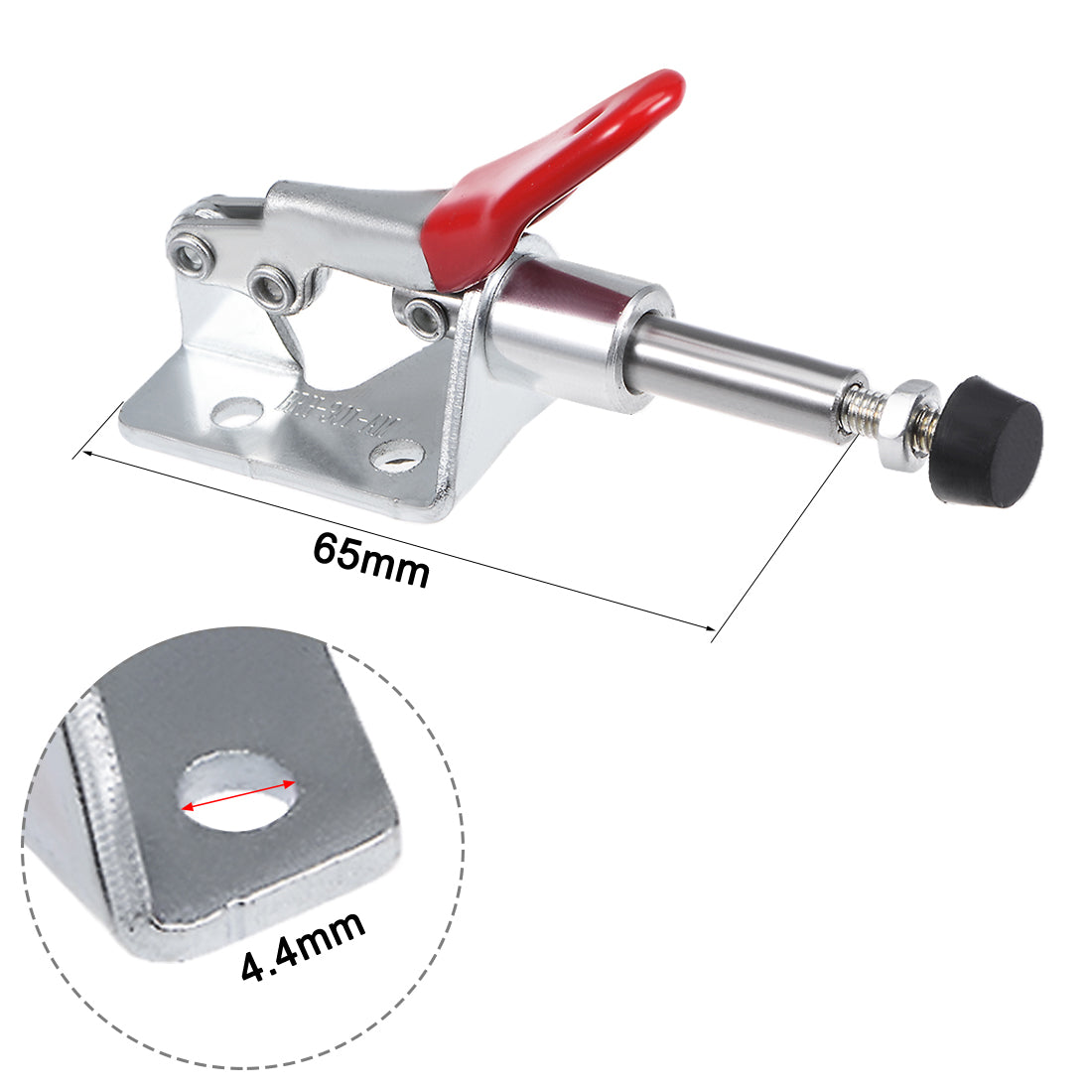 Harfington Toggle Clamp 45kg 99lbs Holding Capacity 16.7mm Stroke Push Pull Action Hand Tool BRH-301-AM 2Pcs