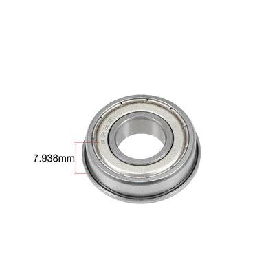 Harfington Flange Deep Groove Ball Bearings Inch Double Shielded Chrome Steel