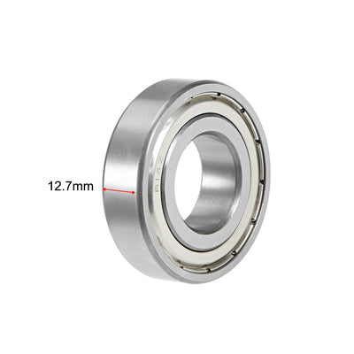 Harfington Uxcell Deep Groove Ball Bearings Double Shielded Chrome Steel Z1 P0