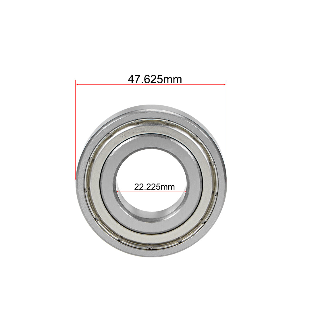 uxcell Uxcell Deep Groove Ball Bearings Double Shielded Chrome Steel Z1 P0