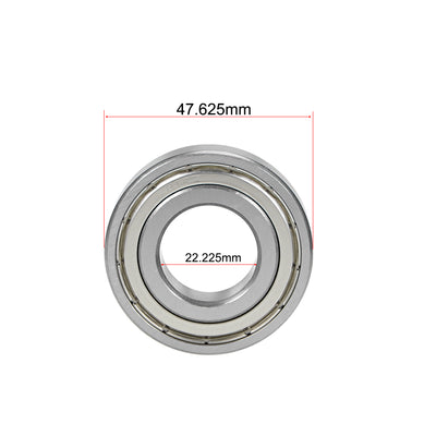 Harfington Uxcell Deep Groove Ball Bearings Double Shielded Chrome Steel Z1 P0