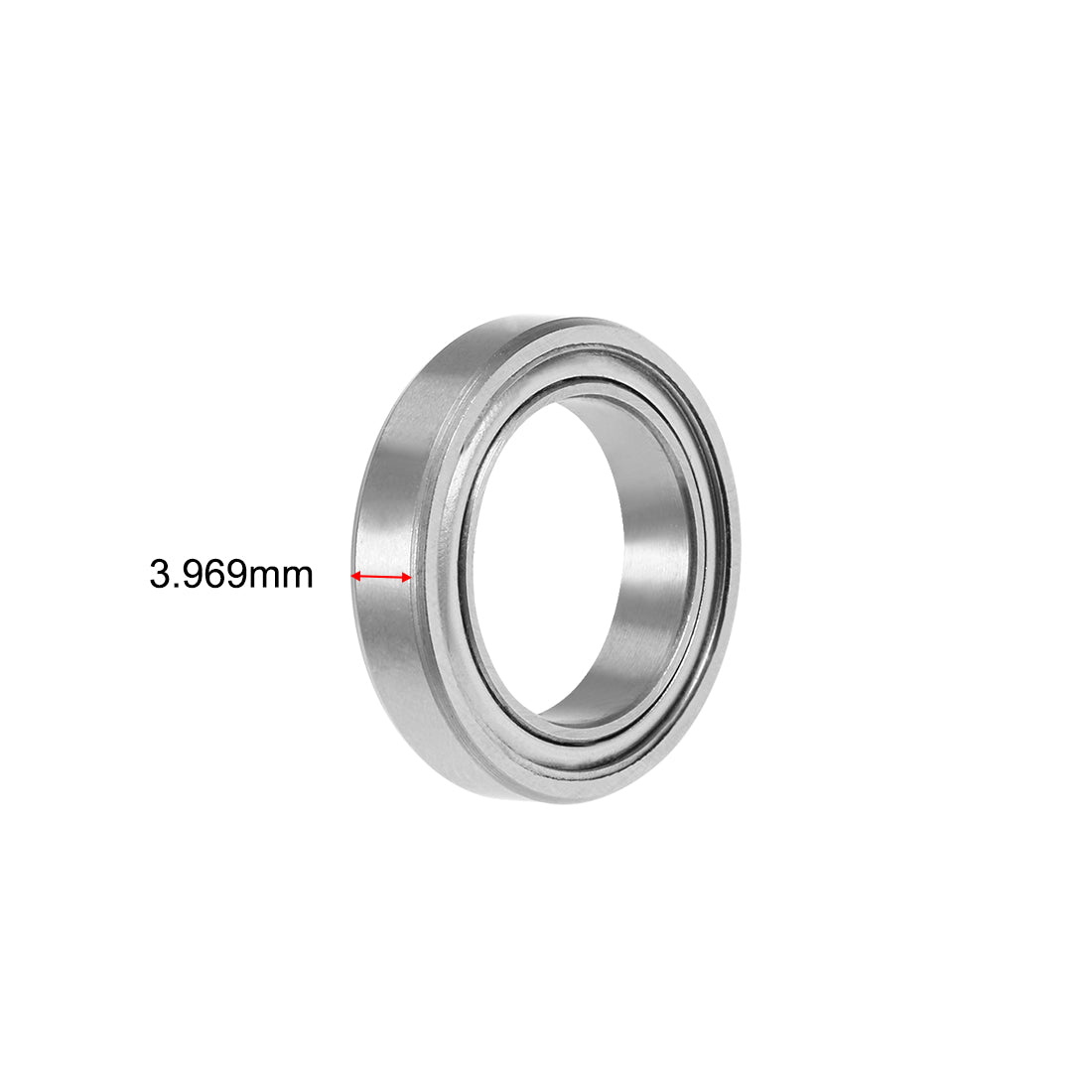 uxcell Uxcell Deep Groove Ball Bearings Double Shielded Chrome Steel Z1 P0