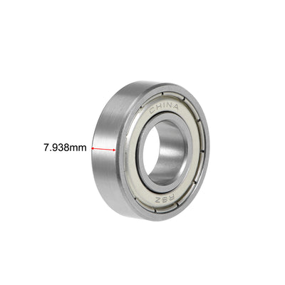 Harfington Uxcell Deep Groove Ball Bearings Double Shielded Chrome Steel Z1 P0