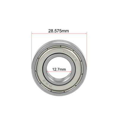 Harfington Uxcell Deep Groove Ball Bearings Double Shielded Chrome Steel Z1 P0