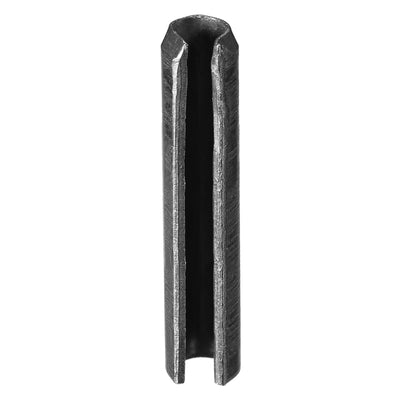 Harfington Dowel Pin Carbon Steel Split Spring Roll Shelf Support Pin Fasten Hardware Black 20Pcs