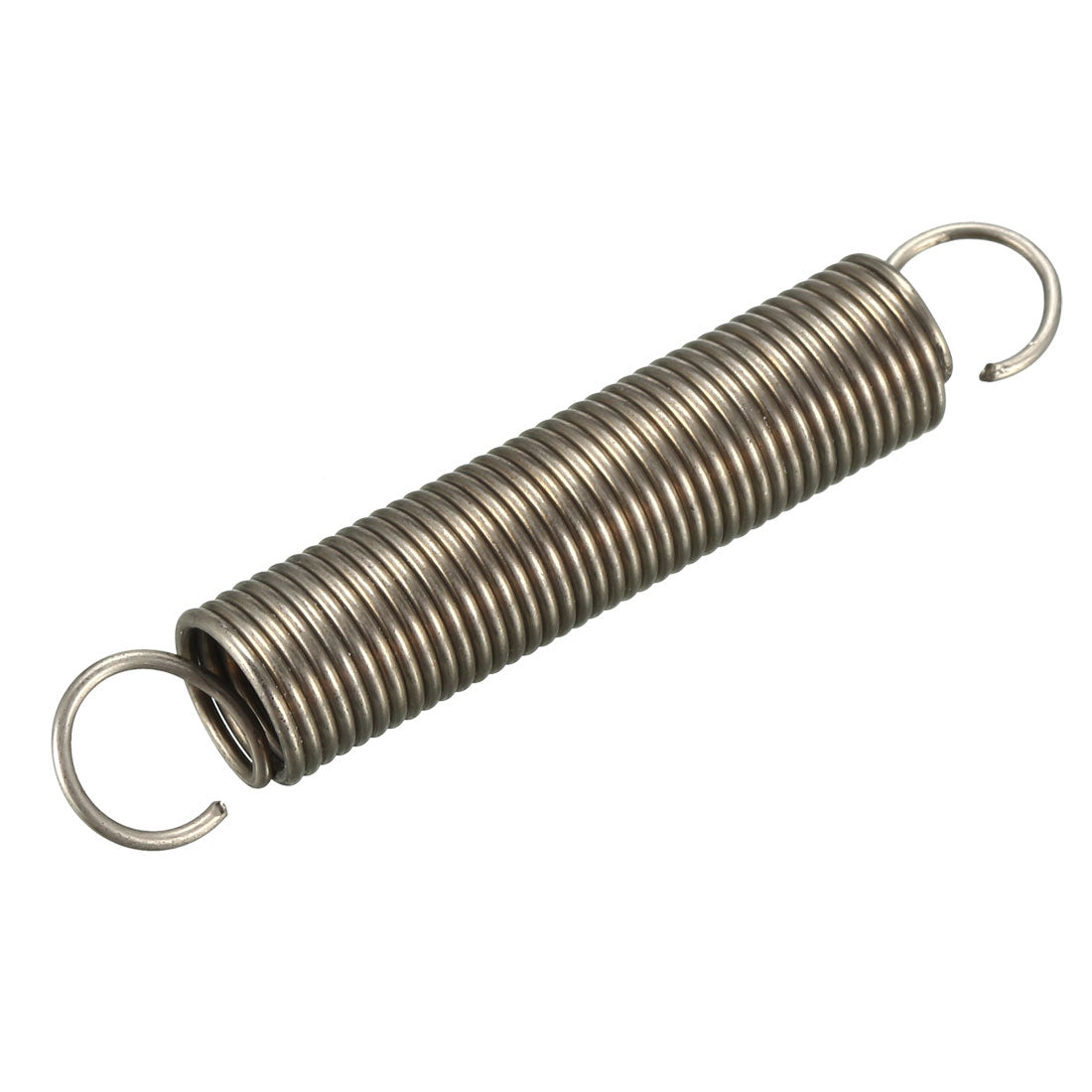 Harfington Extended Compressed Spring Wire Diameter 0.039" , OD 0.39" , Free Length 2.36" Stainless Steel Small Dual Hook Tension Spring 5pcs
