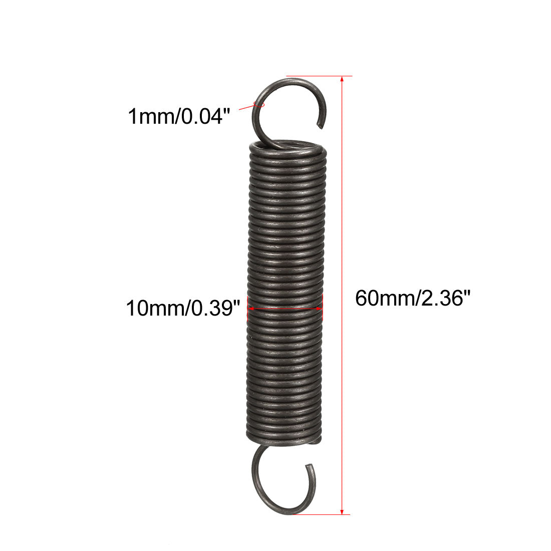 Harfington Extended Compressed Spring Spring Steel Small Dual Hook Tension Spring
