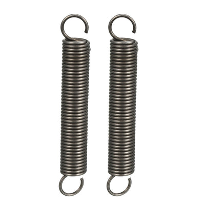 Harfington Extended Compressed Spring Spring Steel Small Dual Hook Tension Spring 2pcs