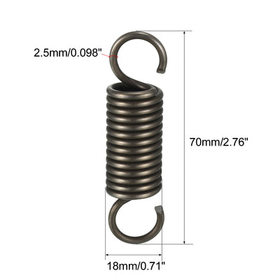 Harfington Extended Compressed Spring Spring Steel Small Dual Hook Tension Spring