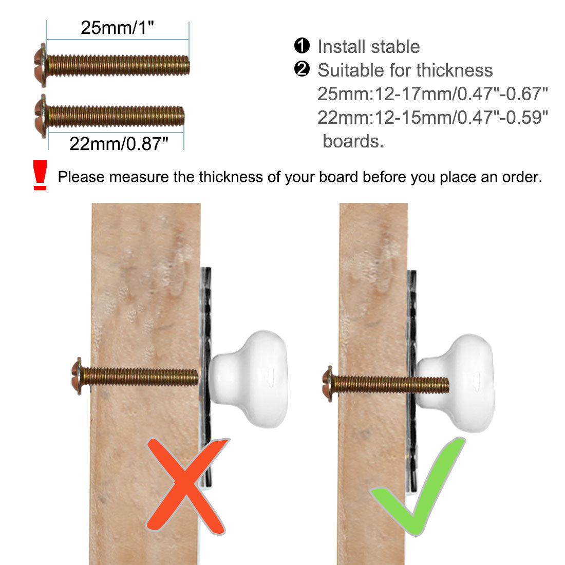 Harfington Ceramic Vintage Knobs Drawer Pull Handle Cupboard Wardrobe Cabinet 4pcs