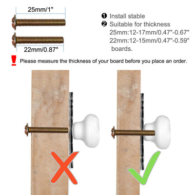 Harfington Ceramic Vintage Knobs Drawer Pull Handle Cupboard Wardrobe Cabinet 10pcs