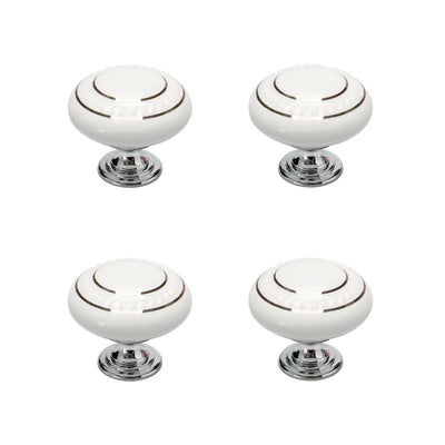 Harfington Ceramic Vintage Knobs Drawer Pull Handle Cupboard Dresser 4pcs