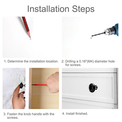 Harfington Ceramic Vintage Knobs Drawer Pull Handle Cupboard Dresser 4pcs