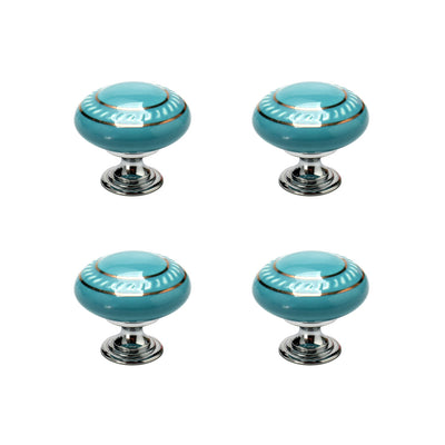 Harfington Ceramic Vintage Knobs Drawer Pull Handle Cupboard Dresser 4pcs