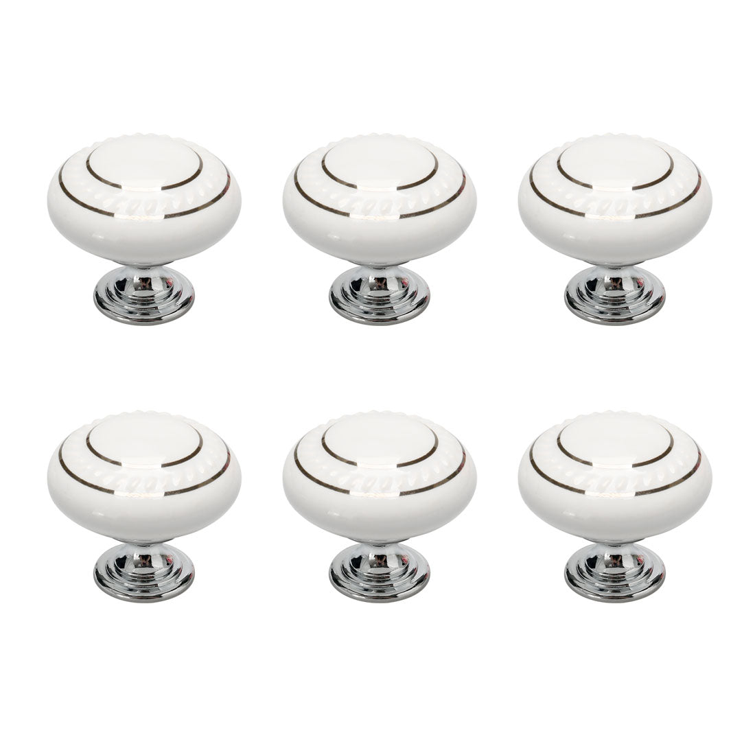 Harfington Ceramic Vintage Knobs Drawer Pull Handle Cupboard Dresser 6pcs