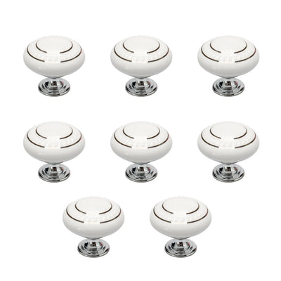 Harfington Ceramic Vintage Knobs Drawer Pull Handle Cupboard Dresser 8pcs
