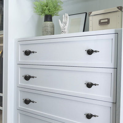 Harfington Ceramic Vintage Knob Drawer Pull Handles Cupboard Wardrobe 6pcs