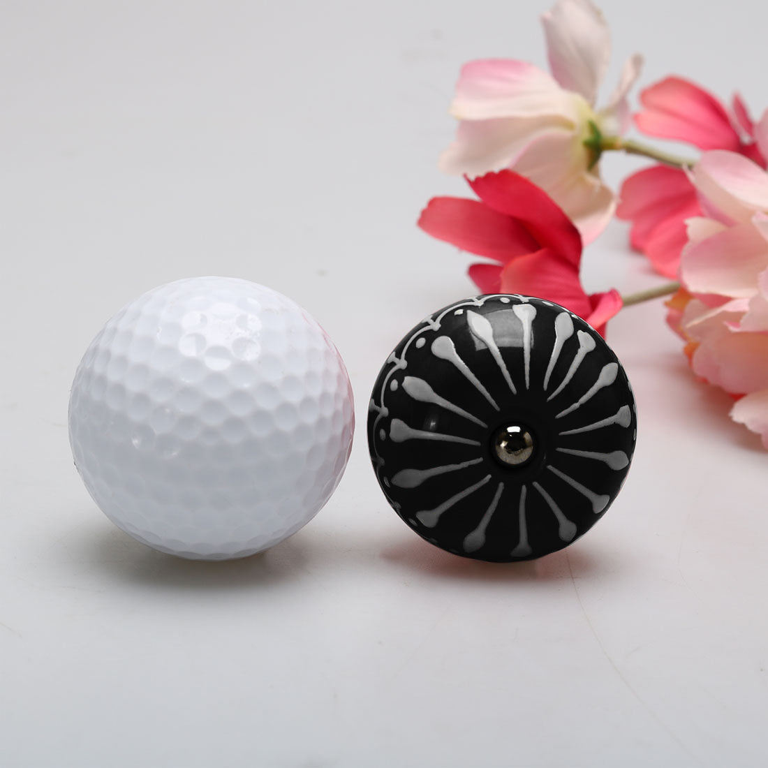 Harfington Ceramic Vintage Knob Drawer Pull Handles Cupboard Wardrobe 6pcs