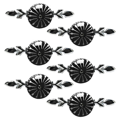 Harfington Ceramic Vintage Knob Drawer Pull Handles Cupboard Wardrobe 6pcs