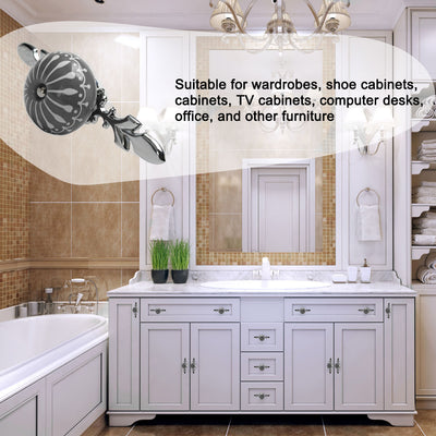 Harfington Ceramic Vintage Knob Drawer Pull Handles Cupboard Wardrobe 6pcs