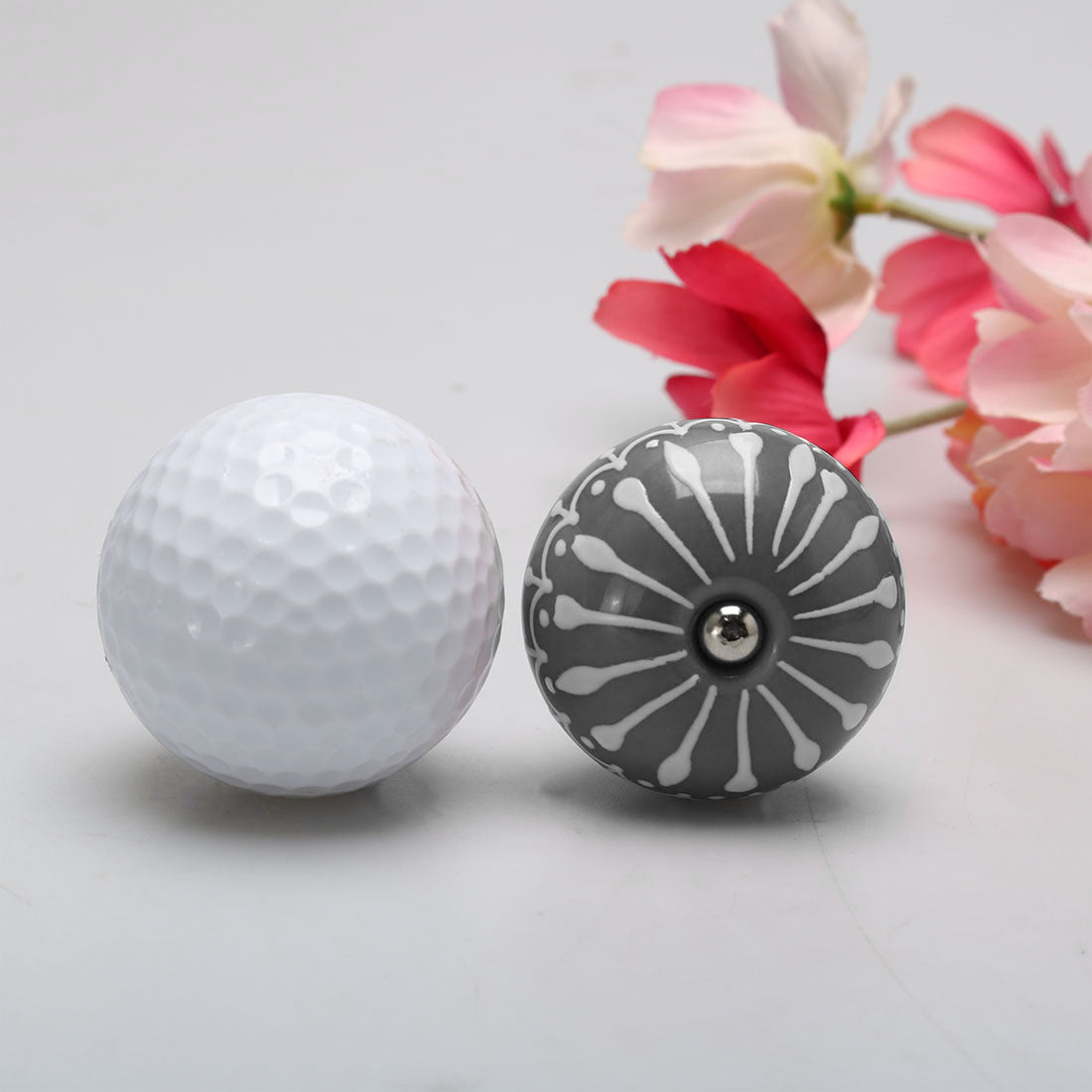 Harfington Ceramic Vintage Knob Drawer Pull Handles Cupboard Wardrobe 6pcs