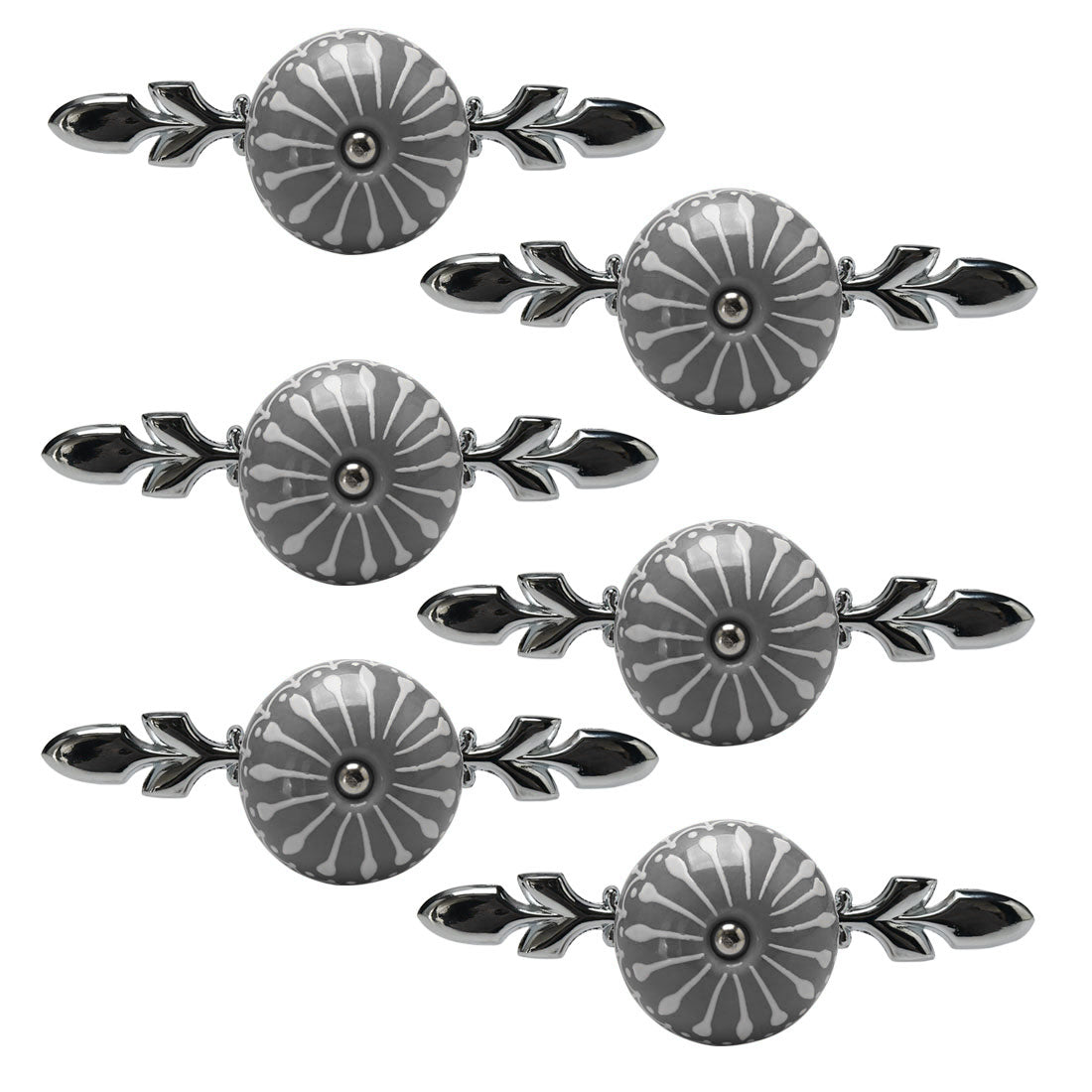 Harfington Ceramic Vintage Knob Drawer Pull Handles Cupboard Wardrobe 6pcs