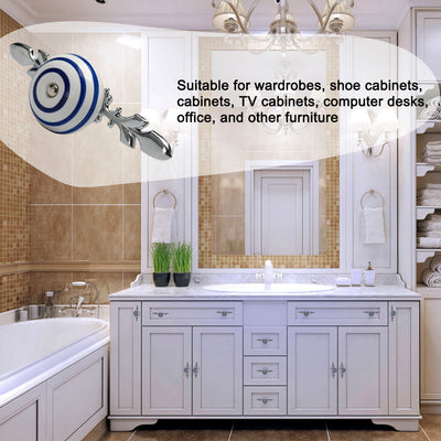 Harfington Ceramic Vintage Knob Drawer Pull Handles Cupboard Wardrobe 6pcs