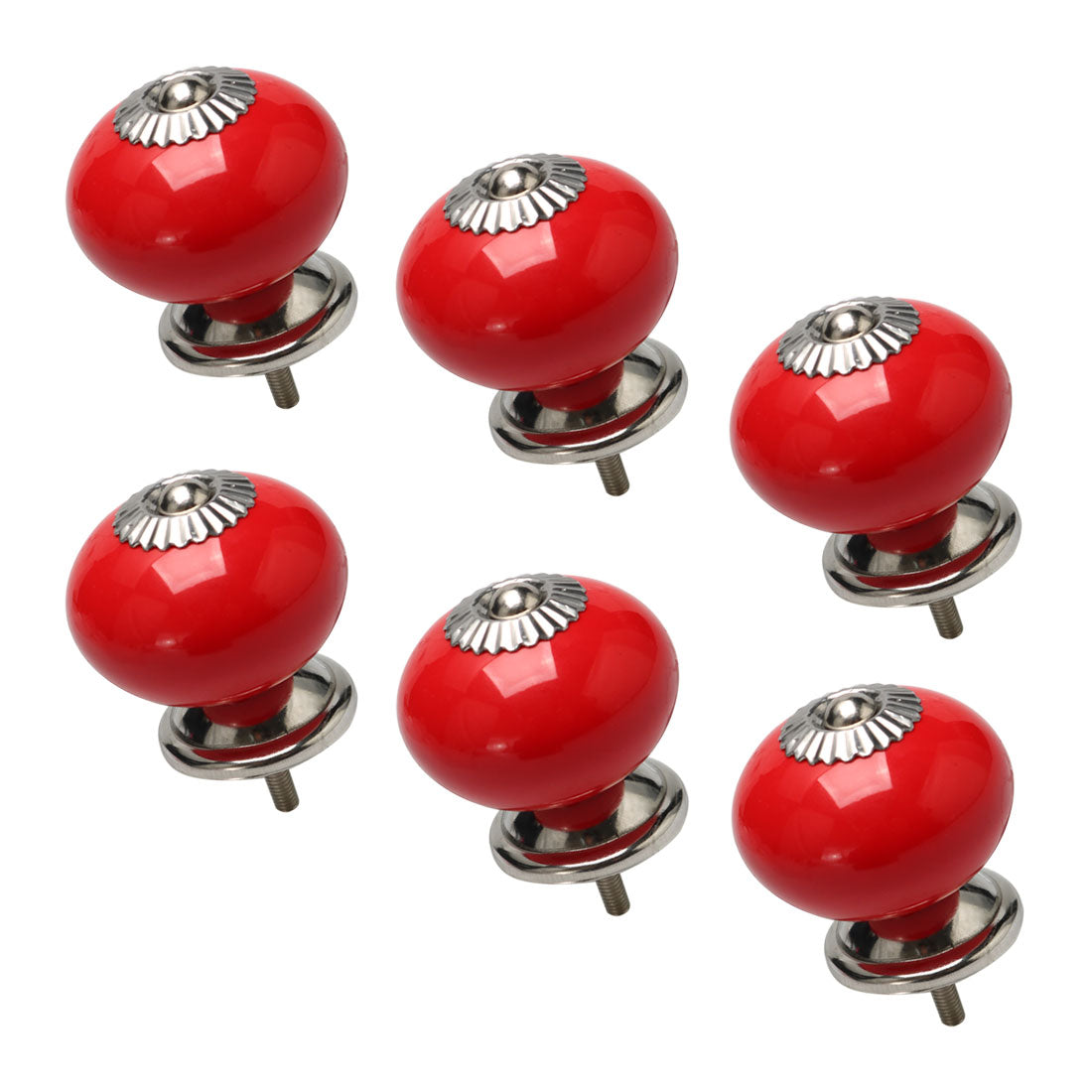 Harfington Ceramic Vintage Knobs Drawer Round Pull Handle Wardrobe Dresser 6pcs