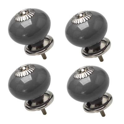 Harfington Ceramic Vintage Knob Drawer Round Handle Cupboard Wardrobe Dresser 4pcs