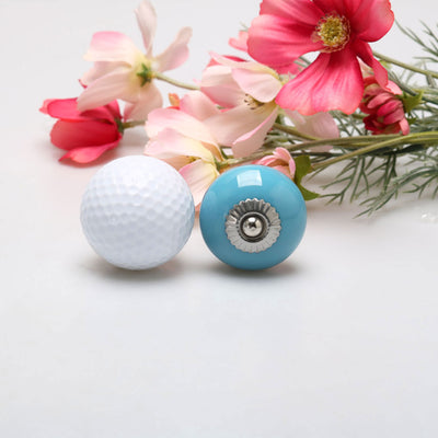 Harfington Ceramic Vintage Knob Drawer Round Pull Handle Wardrobe Dresser Door 6pcs