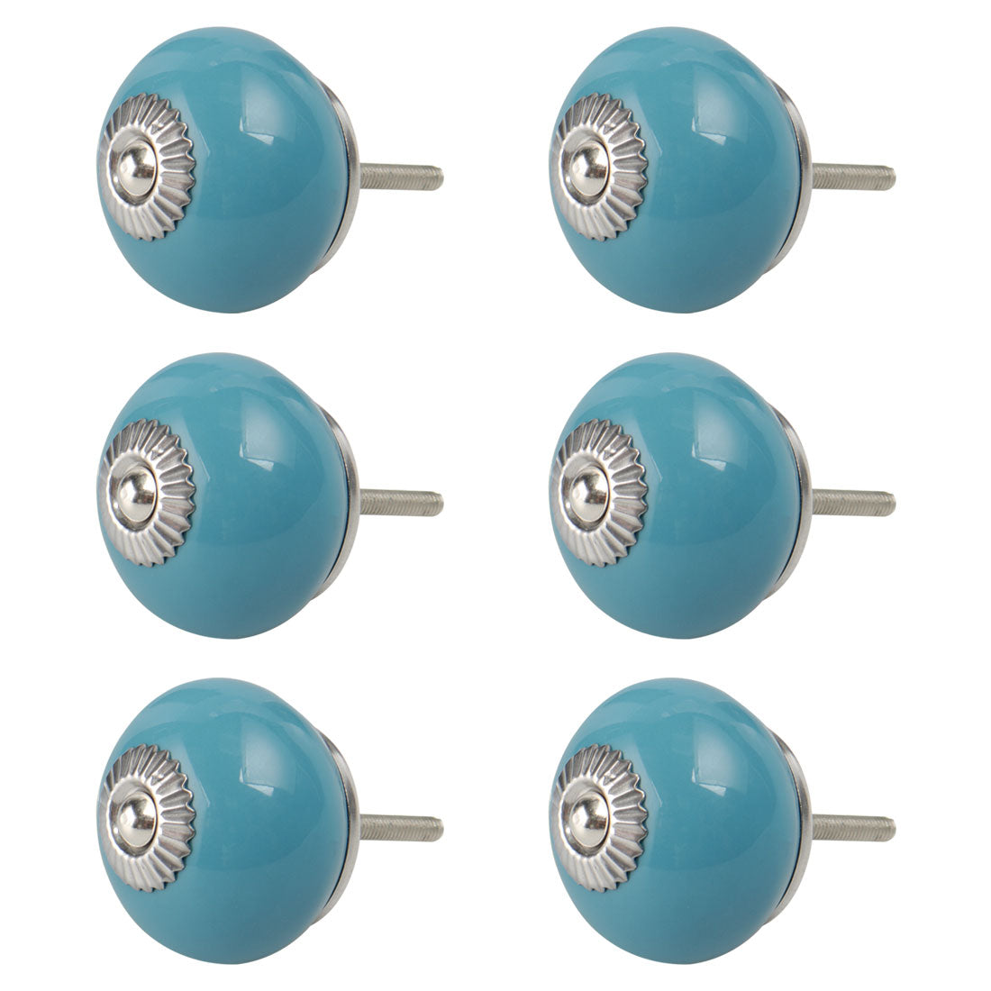 Harfington Ceramic Vintage Knob Drawer Round Pull Handle Wardrobe Dresser Door 6pcs