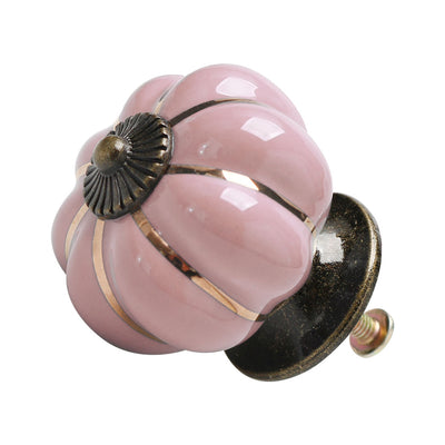 Harfington Ceramic Vintage Knob Pumpkin Handle Cupboard Wardrobe Drawer Dresser