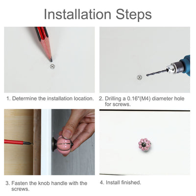 Harfington Ceramic Vintage Knob Dresser Pumpkin Pull Handle Cupboard Wardrobe 10pcs