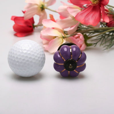 Harfington Ceramic Vintage Knob Dresser Pumpkin Pull Handle Cupboard Wardrobe 8pcs