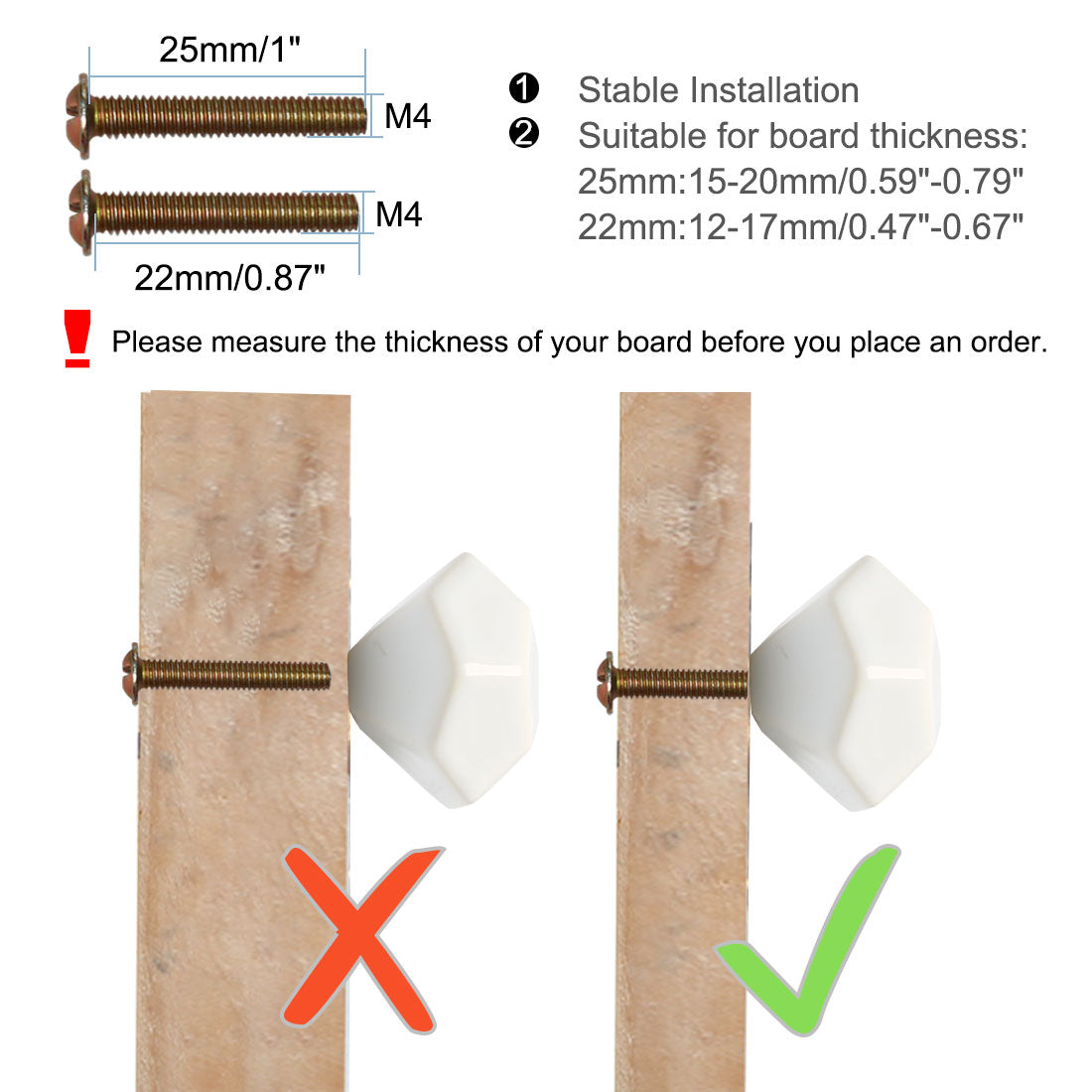 Harfington Ceramic Vintage Knob Geometry Drawer Pull Handle Cupboard Wardrobe Door