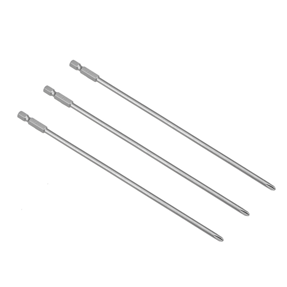 Harfington 3Pcs 1/4-Inch Hex Shank 200mm Length Phillips 4.5PH2 Magnetic S2 Screwdriver Bit