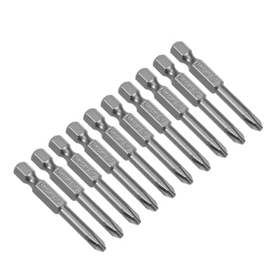 Harfington 10 Pcs Magnetic Phillips Screwdriver Bits, Hex Shank S2 Power Tool