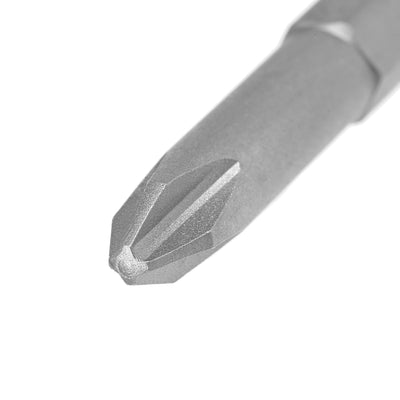 Harfington 5Pcs 1/4-Inch Hex Shank 50mm Length Phillips 6PH2 Magnetic Screw Driver S2 Screwdriver Bits