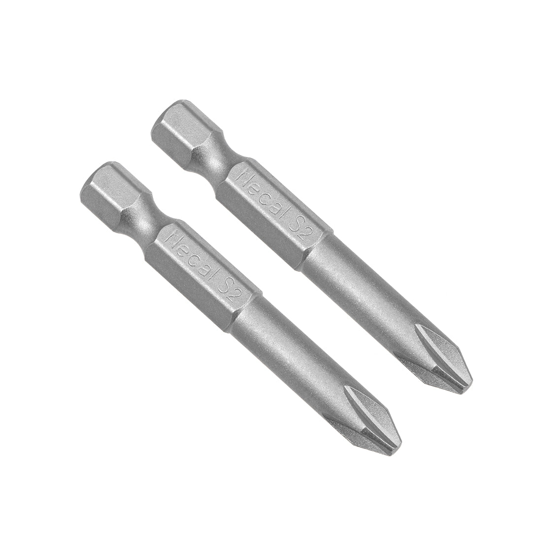 Harfington 2 Pcs 6mm PH2 Magnetic Phillips Screwdriver Bits, 1/4 Inch Hex Shank 2-inch Length S2 Power Tool