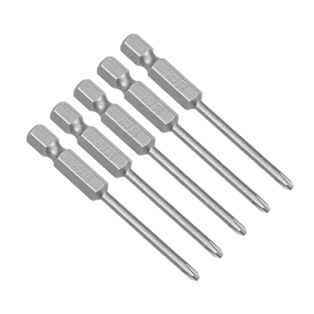 Harfington 5 Pcs Magnetic Phillips Screwdriver Bits, Hex Shank S2 Power Tools