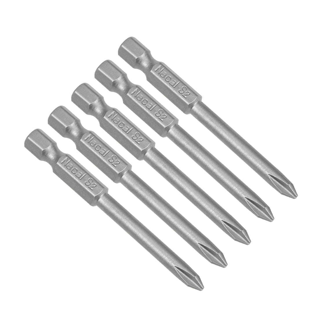 Harfington 5 Pcs Magnetic Phillips Screwdriver Bits, Hex Shank S2 Power Tools