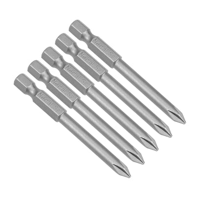 Harfington 5 Pcs Magnetic Phillips Screwdriver Bits, Hex Shank S2 Power Tools